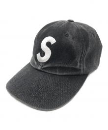 SUPREME（シュプリーム）の古着「Pigment Coated S Logo 6-Panel キャップ」｜ブラック
