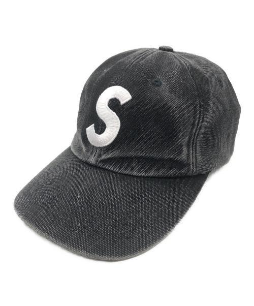 SUPREME（シュプリーム）SUPREME (シュプリーム) Pigment Coated S Logo 6-Panel キャップ ブラックの古着・服飾アイテム