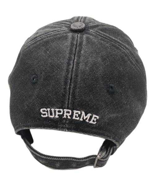 SUPREME（シュプリーム）SUPREME (シュプリーム) Pigment Coated S Logo 6-Panel キャップ ブラックの古着・服飾アイテム