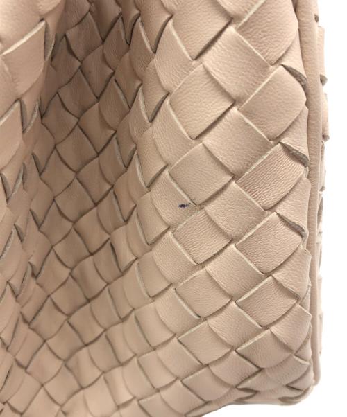 BOTTEGA VENETA（ボッテガベネタ）BOTTEGA VENETA (ボッテガベネタ) イントレチャートサッチェルバッグ ベージュの古着・服飾アイテム