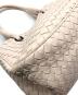 中古・古着 BOTTEGA VENETA (ボッテガベネタ) イントレチャートサッチェルバッグ ベージュ：80000円
