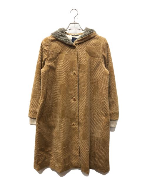 mina perhonen（ミナ ペルホネン）mina perhonen (ミナ ペルホネン) land puzzle フーデッドコート ベージュ サイズ:SIZE 40の古着・服飾アイテム
