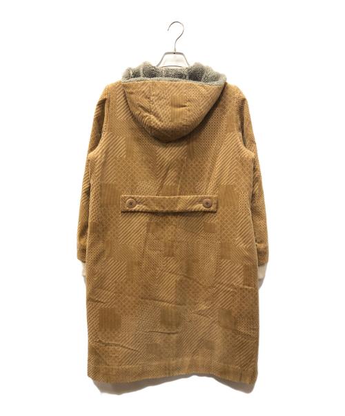 mina perhonen（ミナ ペルホネン）mina perhonen (ミナ ペルホネン) land puzzle フーデッドコート ベージュ サイズ:SIZE 40の古着・服飾アイテム