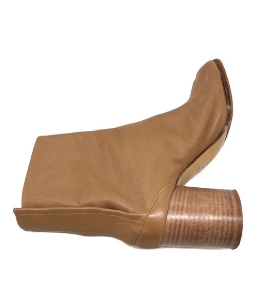 Maison Margiela（メゾンマルジェラ）Maison Margiela (メゾンマルジェラ) 7cmヒール 足袋ブーツ ベージュ サイズ:36の古着・服飾アイテム