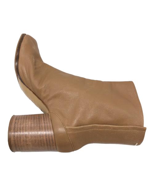 Maison Margiela（メゾンマルジェラ）Maison Margiela (メゾンマルジェラ) 7cmヒール 足袋ブーツ ベージュ サイズ:36の古着・服飾アイテム