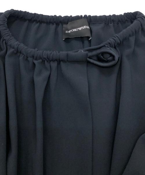 EMPORIO ARMANI（エンポリオ アルマーニ）EMPORIO ARMANI (エンポリオ アルマーニ) スリットロングワンピース ネイビー サイズ:SIZE 1の古着・服飾アイテム
