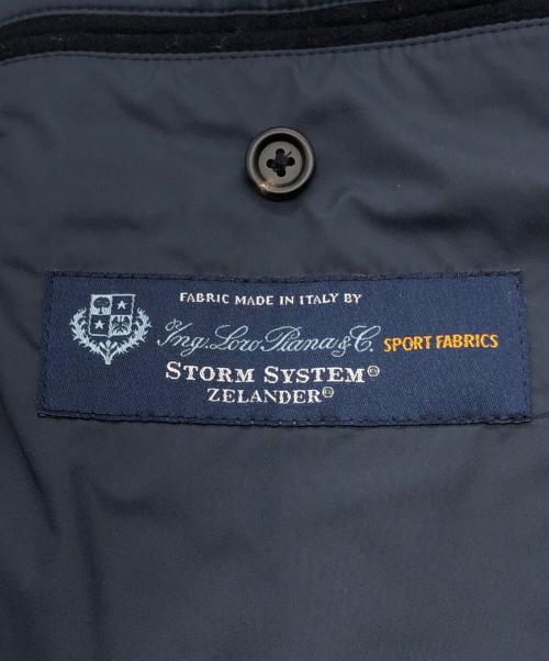 BROOKS BROTHERS（ブルックスブラザーズ）BROOKS BROTHERS (ブルックスブラザーズ) 比翼ウールレザーコンビブルゾン ネイビー サイズ:SIZE Mの古着・服飾アイテム