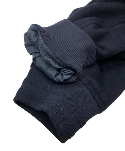 BROOKS BROTHERS（ブルックスブラザーズ）BROOKS BROTHERS (ブルックスブラザーズ) 比翼ウールレザーコンビブルゾン ネイビー サイズ:SIZE Mの古着・服飾アイテム
