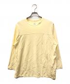 MAATEE&SONSマーティーアンドサンズ）の古着「CAP SHOULDER L/S TEE」｜イエロー