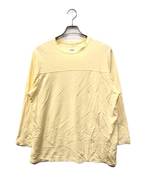 MAATEE&SONS（マーティーアンドサンズ）MAATEE&SONS (マーティーアンドサンズ) CAP SHOULDER L/S TEE イエロー サイズ:SIZE 2の古着・服飾アイテム