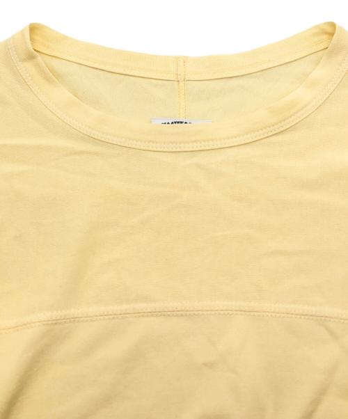 MAATEE&SONS（マーティーアンドサンズ）MAATEE&SONS (マーティーアンドサンズ) CAP SHOULDER L/S TEE イエロー サイズ:SIZE 2の古着・服飾アイテム