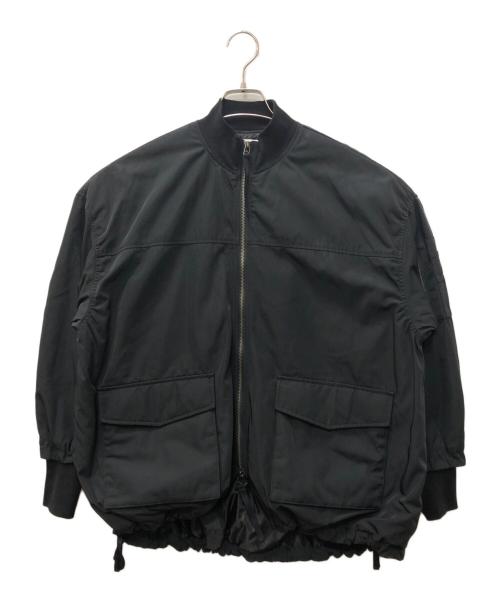 BEARDSLEY（ビアズリー）BEARDSLEY (ビアズリー) フレアMA-1ブルゾン ブラック サイズ:SIZE FREEの古着・服飾アイテム