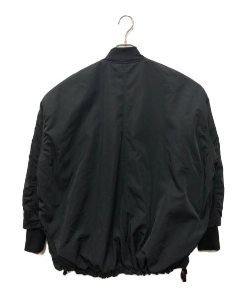 BEARDSLEY（ビアズリー）BEARDSLEY (ビアズリー) フレアMA-1ブルゾン ブラック サイズ:SIZE FREEの古着・服飾アイテム