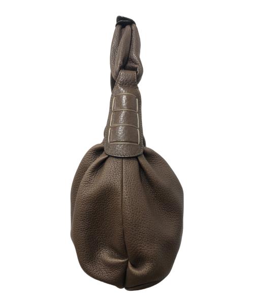 TOD'S（トッズ）TOD'S (トッズ) レザーワンショルダーバッグ ブラウンの古着・服飾アイテム