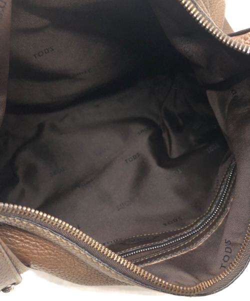 TOD'S（トッズ）TOD'S (トッズ) レザーワンショルダーバッグ ブラウンの古着・服飾アイテム