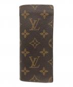 LOUIS VUITTONルイ ヴィトン）の古着「エテュイ・リネット・サーンプル 眼鏡ケース」｜ブラウン