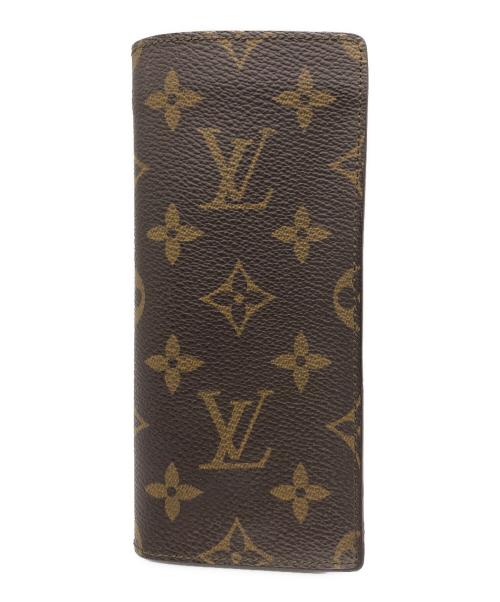 LOUIS VUITTON（ルイ ヴィトン）LOUIS VUITTON (ルイ ヴィトン) エテュイ・リネット・サーンプル 眼鏡ケース ブラウンの古着・服飾アイテム