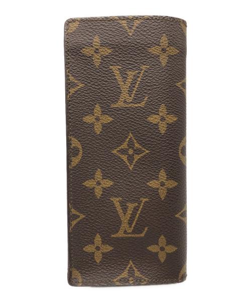 LOUIS VUITTON（ルイ ヴィトン）LOUIS VUITTON (ルイ ヴィトン) エテュイ・リネット・サーンプル 眼鏡ケース ブラウンの古着・服飾アイテム