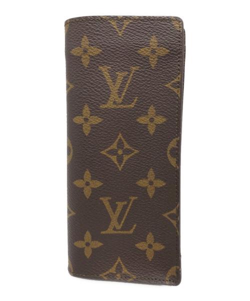 LOUIS VUITTON（ルイ ヴィトン）LOUIS VUITTON (ルイ ヴィトン) エテュイ・リネット・サーンプル 眼鏡ケース ブラウンの古着・服飾アイテム