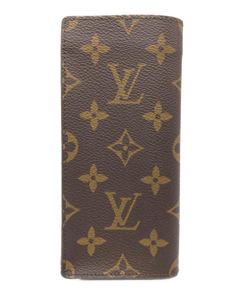 LOUIS VUITTON（ルイ ヴィトン）LOUIS VUITTON (ルイ ヴィトン) エテュイ・リネット・サーンプル 眼鏡ケース ブラウンの古着・服飾アイテム