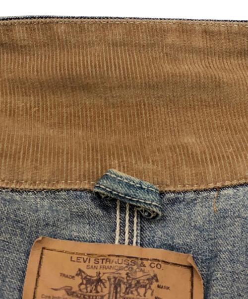 LEVI'S（リーバイス）LEVI'S (リーバイス) 襟コーデュロイデニムカバーオール インディゴ サイズ:SIZE 38の古着・服飾アイテム