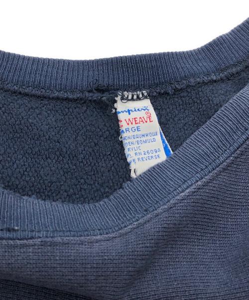 Champion（チャンピオン）Champion (チャンピオン) 90’S 両面プリントリバースウィーブスウェット ネイビー サイズ:SIZE 不明の古着・服飾アイテム