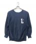 Champion（チャンピオン）の古着「90’S 両面プリントリバースウィーブスウェット」｜ネイビー