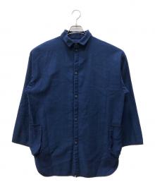 Porter Classic（ポータークラシック）の古着「MOLESKIN SHIRT JACKET/モールスキンシャツジャケット」｜ブルー