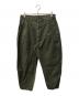 Porter Classic（ポータークラシック）の古着「MOLESKIN BEBOP PANTS」｜グリーン