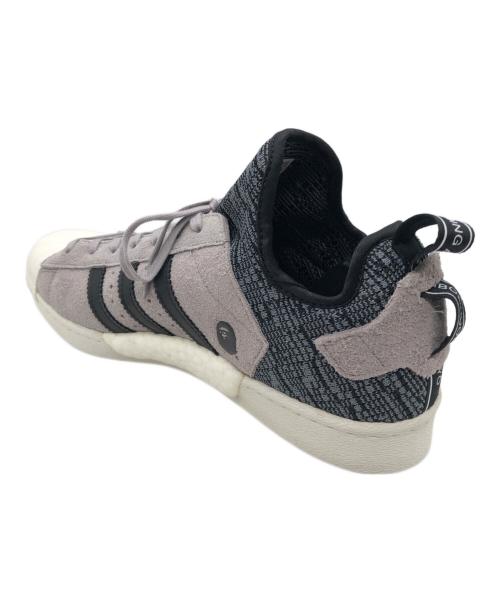 adidas（アディダス）adidas (アディダス) NEIGHBORHOOD (ネイバーフッド) A BATHING APE (アベイシングエイプ) SUPER STAR BOOST NH BAPE グレー サイズ:SIZE 29.5cmの古着・服飾アイテム