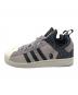 中古・古着 adidas (アディダス) NEIGHBORHOOD (ネイバーフッド) A BATHING APE (アベイシングエイプ) SUPER STAR BOOST NH BAPE グレー サイズ:SIZE 29.5cm：20000円
