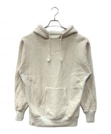 Champion（チャンピオン）の古着「後付けフード リバースウィーブパーカー」｜アイボリー