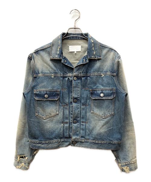 Maison Margiela（メゾンマルジェラ）Maison Margiela (メゾンマルジェラ) DECORTIQUE DENIM JACKET ブルー サイズ:SIZE 48の古着・服飾アイテム