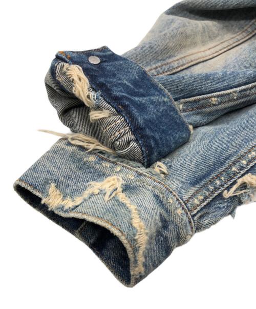 Maison Margiela（メゾンマルジェラ）Maison Margiela (メゾンマルジェラ) DECORTIQUE DENIM JACKET ブルー サイズ:SIZE 48の古着・服飾アイテム