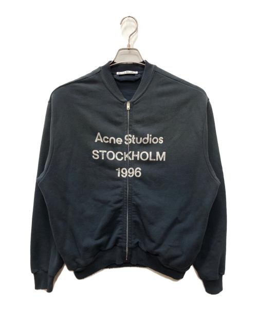 Acne studios（アクネ ストゥディオズ）Acne studios (アクネ ストゥディオズ) ジップロゴスウェット ネイビー サイズ:SIZE XXSの古着・服飾アイテム