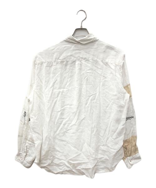 KAPITAL（キャピタル）KAPITAL (キャピタル) Linen Drawn Work Hippie Sleeve Shirt ホワイト サイズ:SIZE Lの古着・服飾アイテム