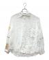 KAPITAL（キャピタル）の古着「Linen Drawn Work Hippie Sleeve Shirt」｜ホワイト