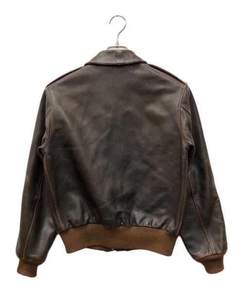 THE REAL McCOY'S（ザ・リアルマッコイズ）THE REAL McCOY'S (ザ・リアルマッコイズ) A-2レザーフライトジャケット ブラウン サイズ:SIZE 36の古着・服飾アイテム