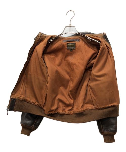 THE REAL McCOY'S（ザ・リアルマッコイズ）THE REAL McCOY'S (ザ・リアルマッコイズ) A-2レザーフライトジャケット ブラウン サイズ:SIZE 36の古着・服飾アイテム