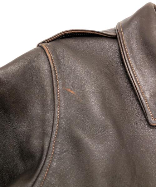 THE REAL McCOY'S（ザ・リアルマッコイズ）THE REAL McCOY'S (ザ・リアルマッコイズ) A-2レザーフライトジャケット ブラウン サイズ:SIZE 36の古着・服飾アイテム