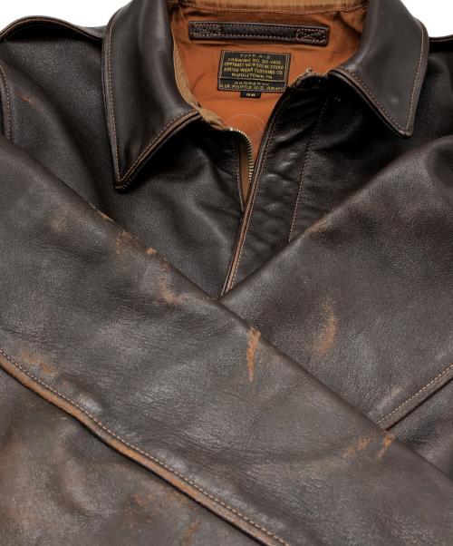 THE REAL McCOY'S（ザ・リアルマッコイズ）THE REAL McCOY'S (ザ・リアルマッコイズ) A-2レザーフライトジャケット ブラウン サイズ:SIZE 36の古着・服飾アイテム