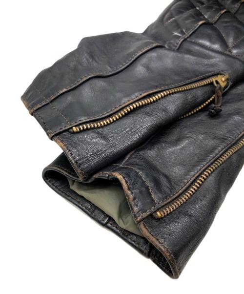 Buco（ブコ）Buco (ブコ) J-82 PADDEDダブルレザージャケット ブラック サイズ:SIZE 38の古着・服飾アイテム