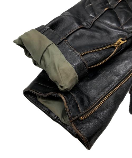 Buco（ブコ）Buco (ブコ) J-82 PADDEDダブルレザージャケット ブラック サイズ:SIZE 38の古着・服飾アイテム