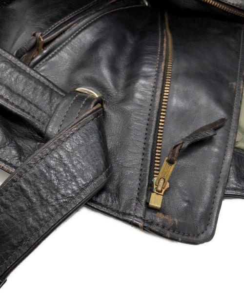 Buco（ブコ）Buco (ブコ) J-82 PADDEDダブルレザージャケット ブラック サイズ:SIZE 38の古着・服飾アイテム