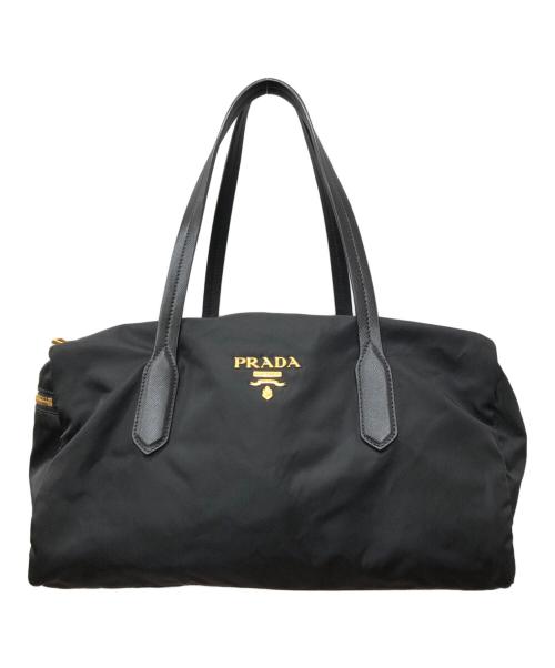 PRADA（プラダ）PRADA (プラダ) ナイロンボストンバッグ ブラック サイズ:下記参照の古着・服飾アイテム
