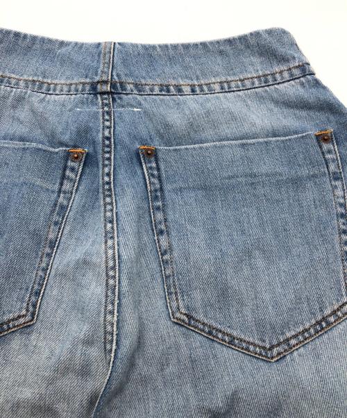MM6 Maison Margiela（エムエムシックスメゾンマルジェラ）MM6 Maison Margiela (エムエムシックスメゾンマルジェラ) ワイドデニムパンツ ブルー サイズ:SIZE LLの古着・服飾アイテム