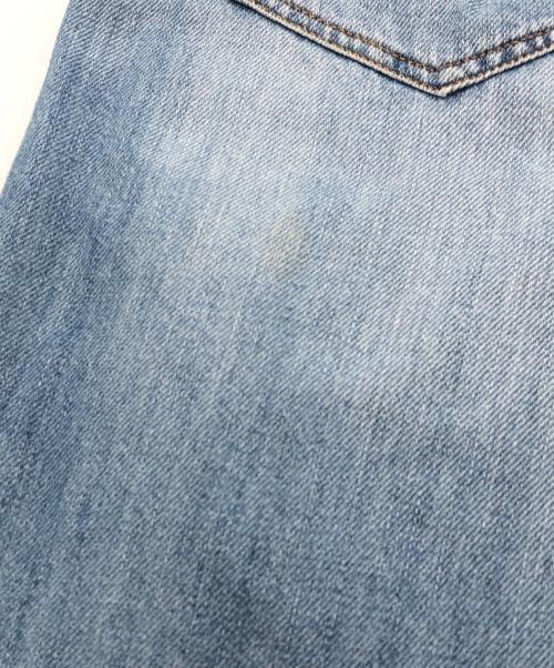 MM6 Maison Margiela（エムエムシックスメゾンマルジェラ）MM6 Maison Margiela (エムエムシックスメゾンマルジェラ) ワイドデニムパンツ ブルー サイズ:SIZE LLの古着・服飾アイテム