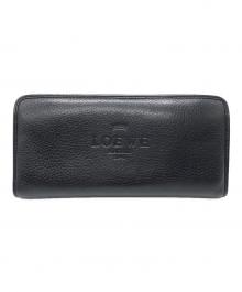 LOEWE（ロエベ）の古着「ヘリテージ ラウンドファスナーロングウォレット」｜ブラック