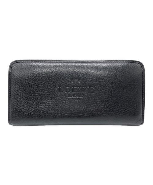 LOEWE（ロエベ）LOEWE (ロエベ) ヘリテージ ラウンドファスナーロングウォレット ブラックの古着・服飾アイテム
