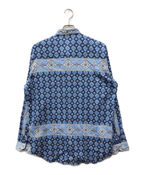 ETRO（エトロ）ETRO (エトロ) 総柄シャツ ブルー サイズ:SIZE XLの古着・服飾アイテム